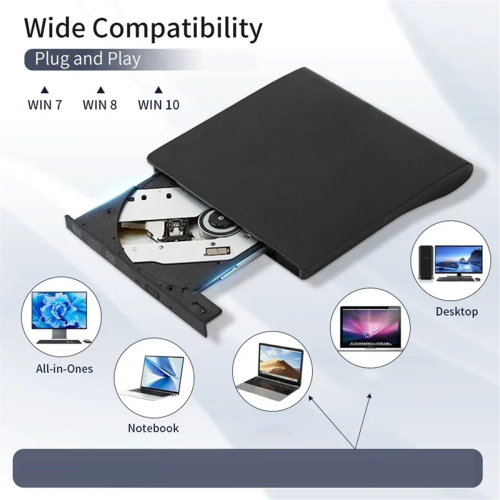 USB 3.0 Type-C DVD-brander 2-in-1 slanke externe recorder 2