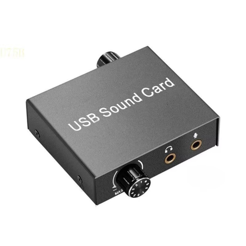 Placa de som USB para laptop, fone de ouvido e microfone. Placa de som externa USB. 2
