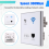 Tomada elétrica de parede com roteador Wi-Fi embutido. 5