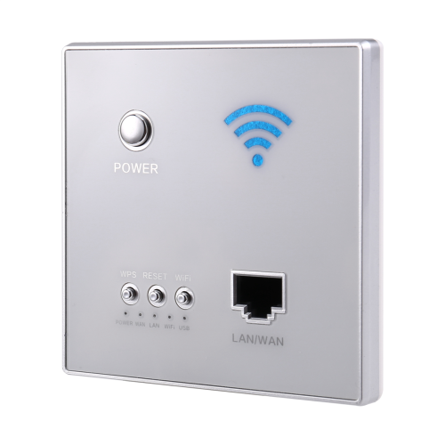 Tomada elétrica de parede com roteador Wi-Fi embutido. 2