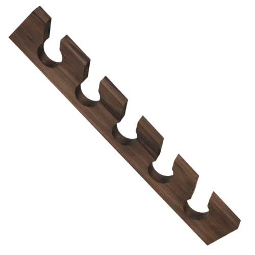 Hutablage aus Holz mit Ablagefläche, Farbe: Walnuss (Imitation) 2