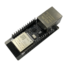 Módulo sem fio ESP32 WT32-ETH01 com porta serial para rede.