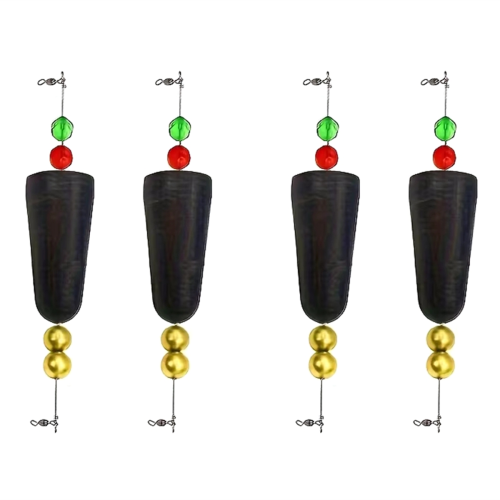 Set verzwaarde visdobbers - Popping Cork Float Rig met ratel