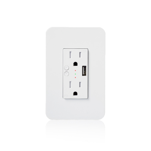 Enchufe inteligente de pared WiFi con toma USB y control remoto ...
