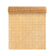 Treliça de rattan natural de 16 polegadas de largura para móveis, cadeiras e armários