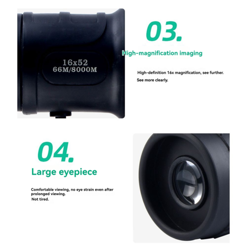 16X52 Monoculaire Telescoop High-Definition Handheld 1