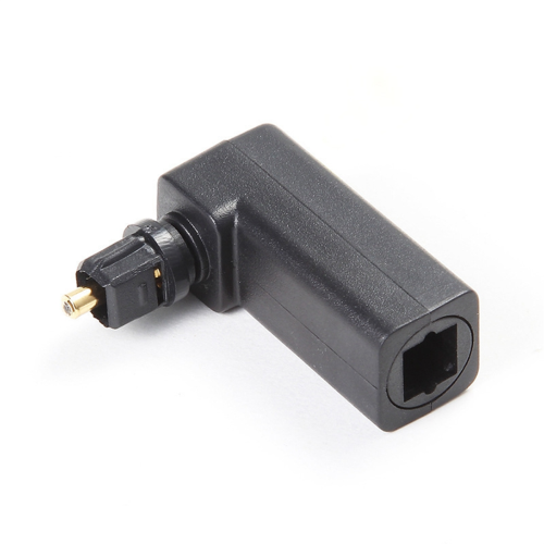 1 ks Toslink 90-stupňový optický audio adaptér samec-samica