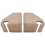 1Pair Middle Row Left Seat Rail Bracket Cover for 3