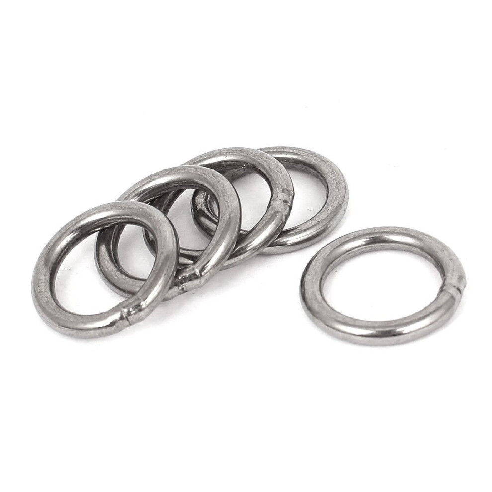 20Mm X 3Mm Stainless Steel Webbing Strapping Welded O Rings 5 Pcs 4851967801010