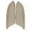 1Pair Beige Front Door Armrest Base Plate Cover for Accord 6