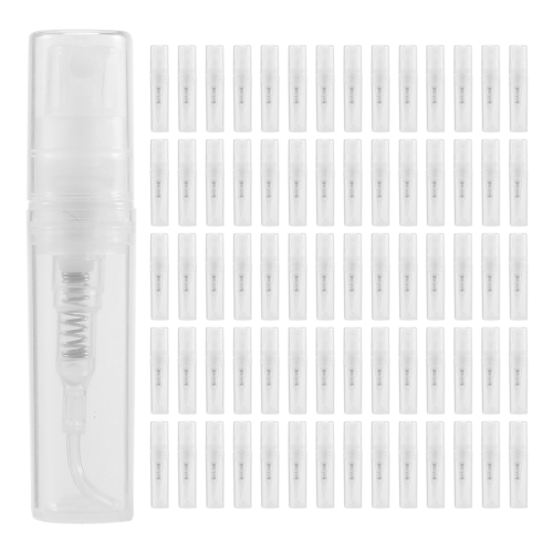 200 pezzi/lotto 2 ml bottiglia di plastica trasparente atomizzatore cosmetico