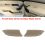 1Pair Beige Front Door Armrest Base Plate Cover for Accord 2