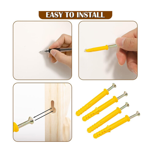 2 percheros de pared de madera para gorras de béisbol 1