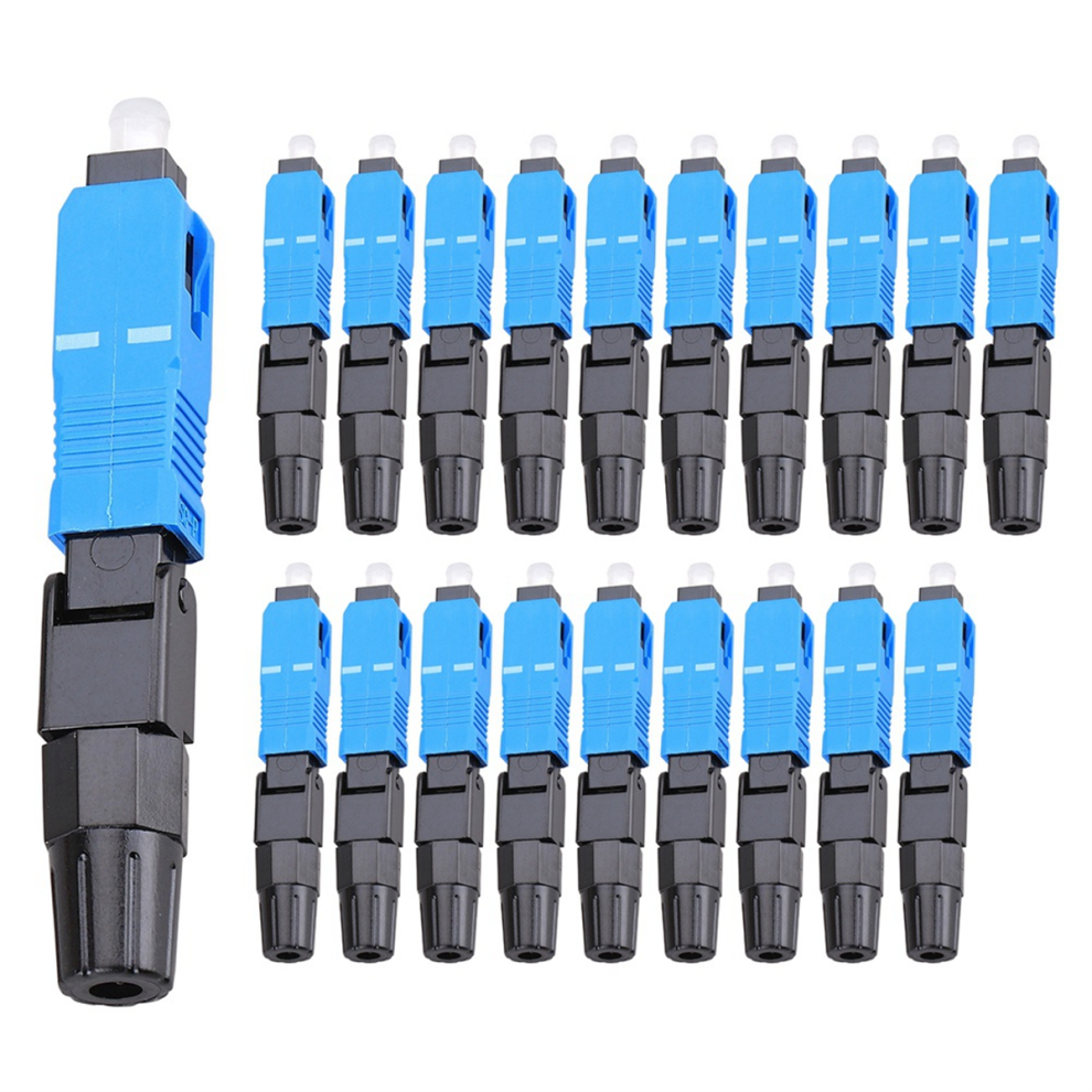 20Pcs Sc/Upc Fiber Optic Fast Connectors Pre-Buried Quick Connector 4851967801881