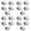20 st. hjulbultsmuttrar passar LR001381 silver 1