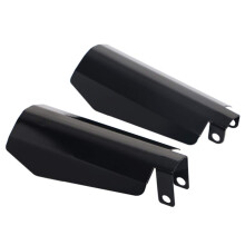 1 Pair Motorcycle Gloss Black Large Coffin Cut Hand Guards Customs Handguards for Harley 07 and up Electra Street Road Glide Road King Baggers