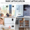2 Pack Refrigerator Fridge Lock with Password Unlocking 5
