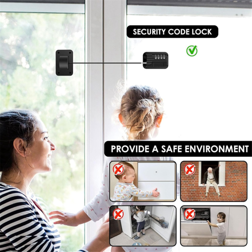 2 Pack Refrigerator Fridge Lock with Password Unlocking 2