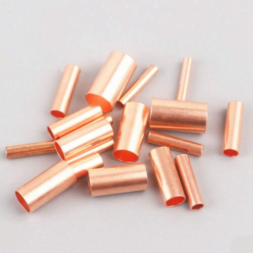250Pcs GT Copper Connecting Pipe Wire Joint Small Copper Tube Kit 2