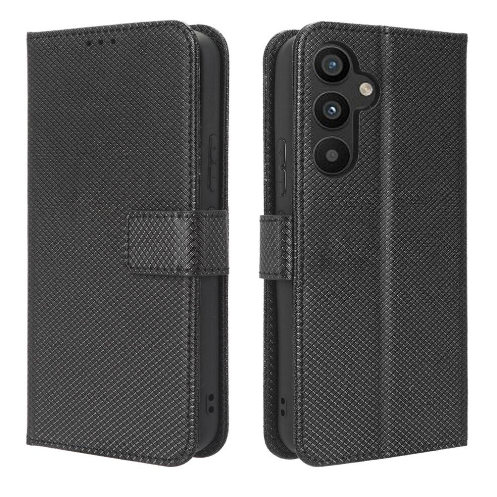 (Black) Case For Samsung Galaxy A34 5G Magnetic Wallet Kickstand Card Holder Cover Black 764563090570