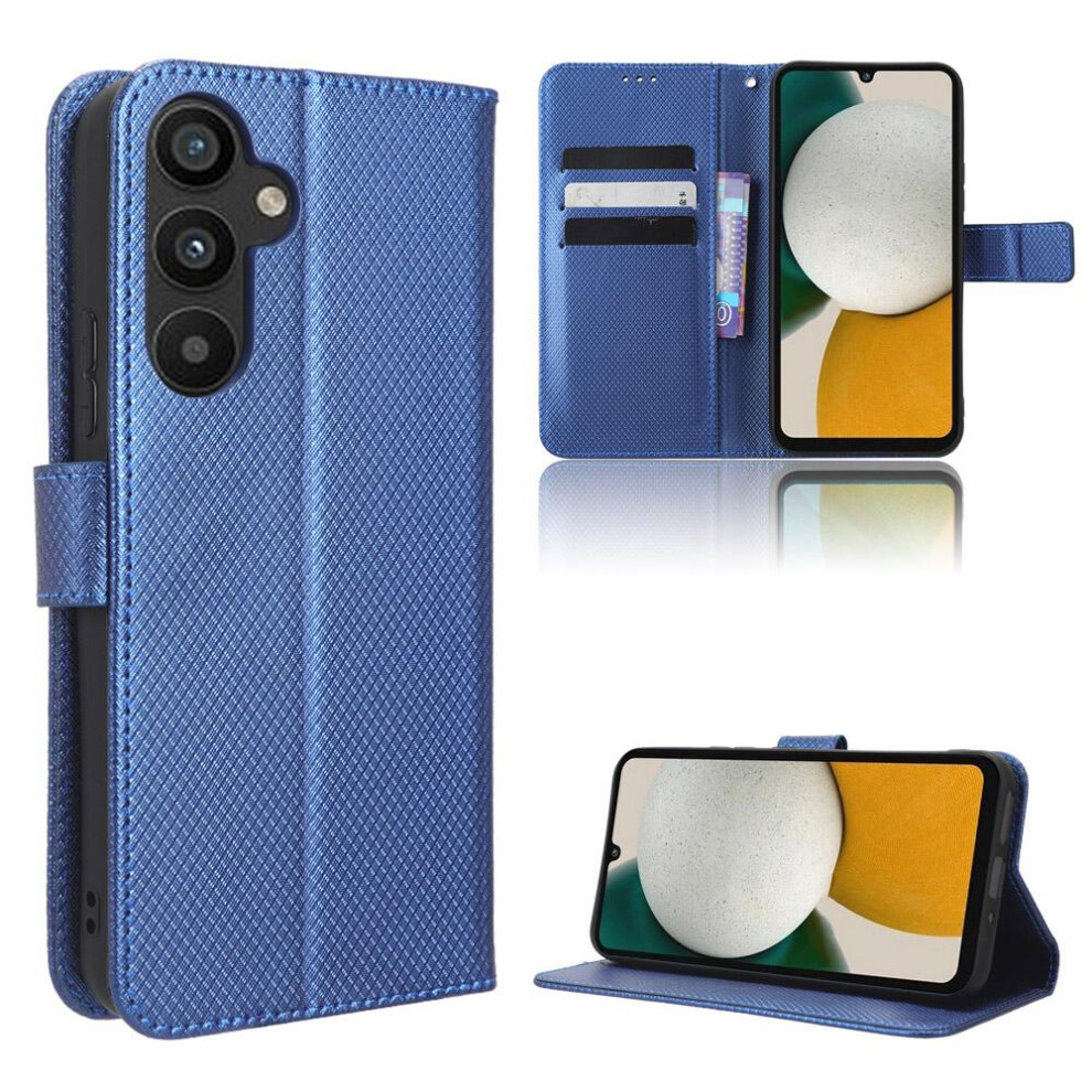 (Blue) Case For Samsung Galaxy A34 5G Magnetic Wallet Kickstand Card Holder Cover Blue 764563090549