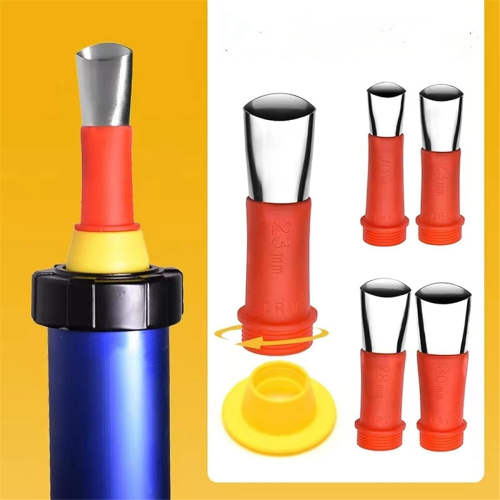 Kit de 29 peças com bicos de borracha integrados e pontas de calafetagem. 2