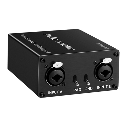2-Channel XLR Audio Isolator Noise Reduction Filter