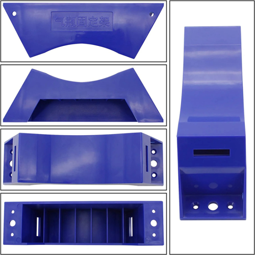 Supporto per bombola di propano da 2 pezzi, con viti, blu 2