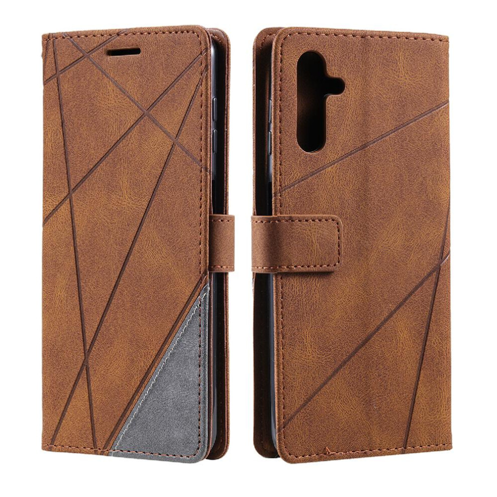 (Brown) Case For Samsung Galaxy A34 5G Wallet Flip Folio Magnetic Card Holder Kickstand Pu Leather Shockproof Brown 764563090693