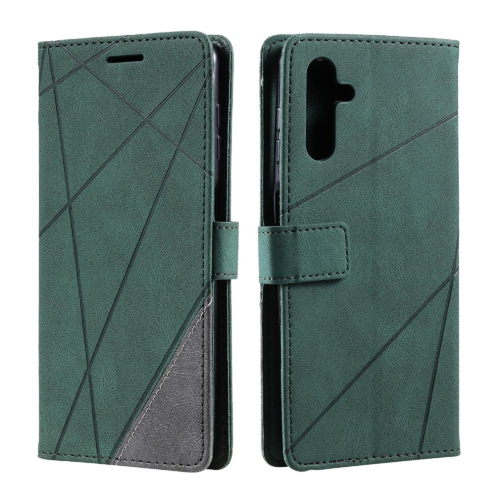 (Green) Case For Samsung Galaxy A34 5G Wallet Flip Folio Magnetic Card Holder Kickstand Pu Leather Shockproof Green 764563090686