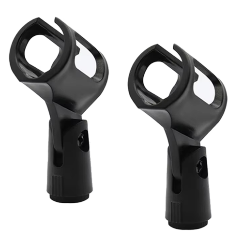 Conjunto de 2 Clips para Suporte de Microfone com Fixação Ajustável