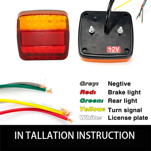 2 stuks 12V 26LED waterdichte auto-achterlicht sleepachterlicht 1