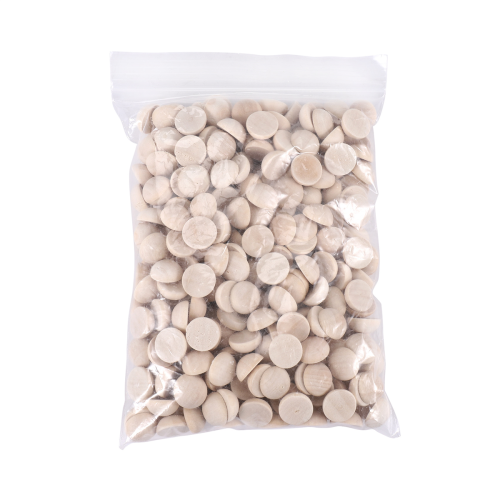 300Pcs Split Wood Balls Unfinished Half Balls Half Round Craft Balls