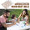 300Pcs Split Wood Balls Unfinished Half Balls Half Round Craft Balls 7