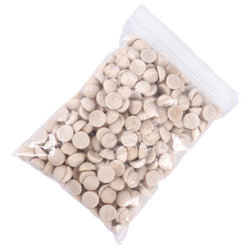 300Pcs Split Wood Balls Unfinished Half Balls Half Round Craft Balls 1