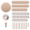 30 Stück Befestigungsschrauben für Autodachstoff, beige 3