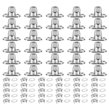 Set van 30 stuks Grade Twist Lock-sluitingen Draaiknop Oogje