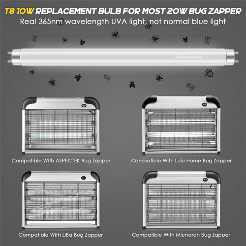 4 Pack Bug Zapper Replacement Light Bulbs 10W 2