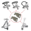 4 Pcs CPAP Headgear Clips Buckles 4