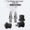 3Pcs Tripod Monopod Legs Feet Replacement Parts 7