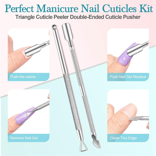 4 stuks weekkom voor manicure, dubbele laag weekkom 2