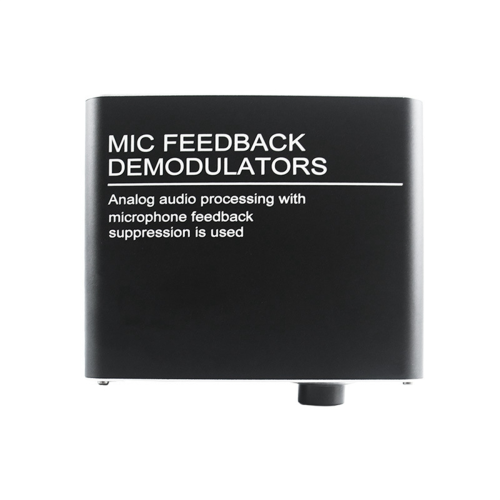 4 Channels Microphone Anti-Howling Device Black EU Plug