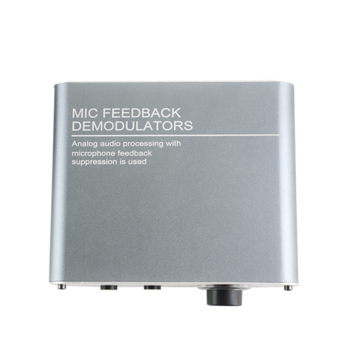 4 Channels Microphone Anti-Howling Device Gray EU Plug