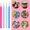 Kit de quilling 4 pièces, outils pour la création de fleurs en papier colorées 4