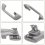 4Pcs Front & Rear Inner Roof Ceiling Pull Handle Grab for 6