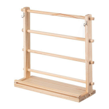 4 Tiers Wooden Ribbon Rack Ribbon Spool Holder