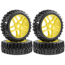 4 pneus de 115 mm pour voiture RC tout-terrain 1/8, hexagone de 17 mm, E