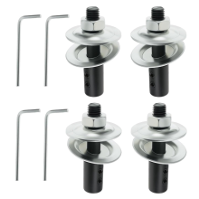 4PCS Bench Grinder Extension Shaft Arbor Extender 8mm to 10mm