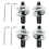 4PCS Bench Grinder Extension Shaft Arbor Extender 8mm to 10mm 1
