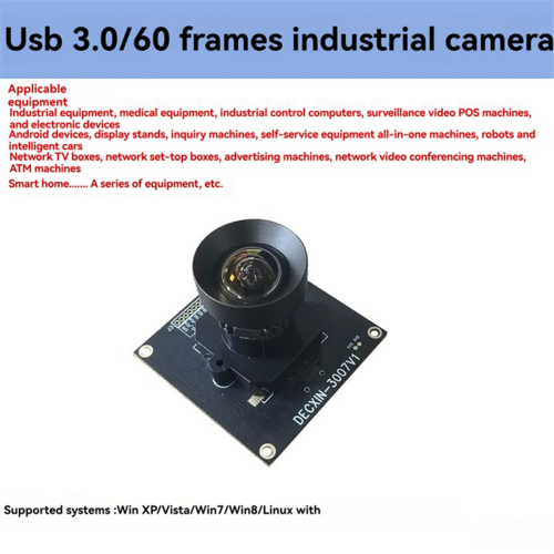 4K HD 8MP USB Camera Module 30-Frame IMX678 Camera Module 118 Degrees 1